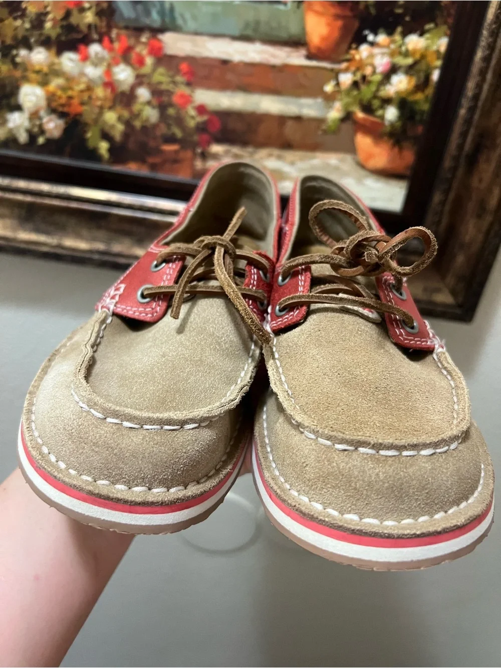 Ariat Womens Cruiser Castaway Boat Shoes Style Brown